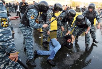 Protest opozycji przeciw powrotowi Putina