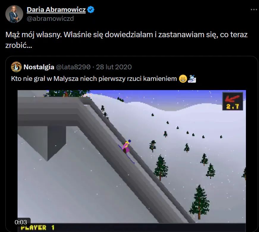 Daria Abramowicz o mężu