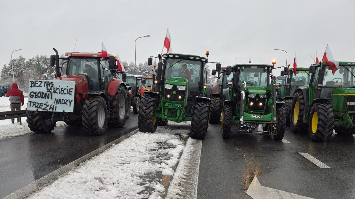 Protest rolników 9 lutego w Chodlu