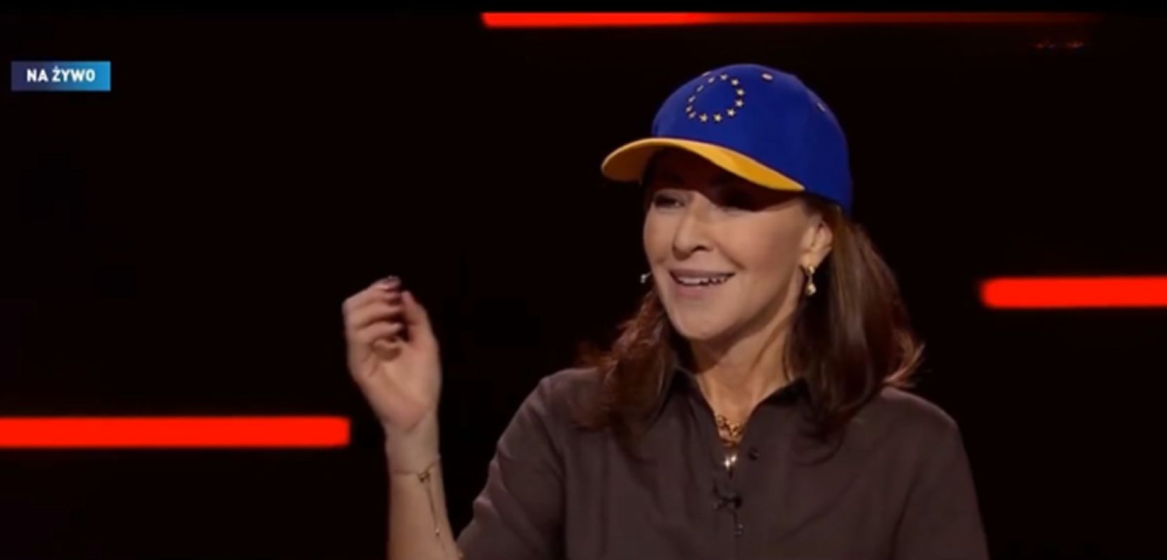 Wysocka-Schnepf jak Tomasz Lis. Unijna czapeczka w programie