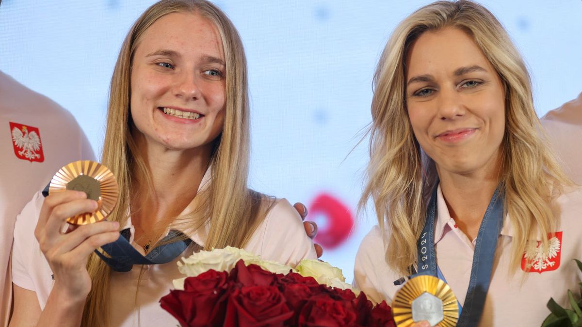 Getty Images /  Foto Olimpik/NurPhoto via Getty Images / Medalistki we wspinaczce sportowej. Od lewej: Aleksandra Kałucka i Aleksandra Mirosław