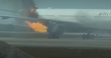 Horror w USA. Pasażerowie utknęli w palącym się samolocie