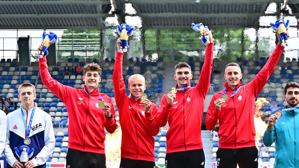 Materiały prasowe / Grzegorz Michałowski / Na zdjęciu: reprezentanci Polski w sztafecie 4x400 metrów