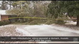 Burza śnieżna spowodowała olbrzymie korki na południu