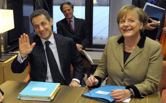 Niecodzienne spotkanie Sarkozego i Merkel