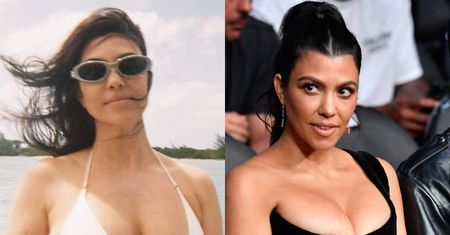 Kourtney Kardashian pozuje W SKĄPYM BIKINI na bajecznych wakacjach. Petarda?