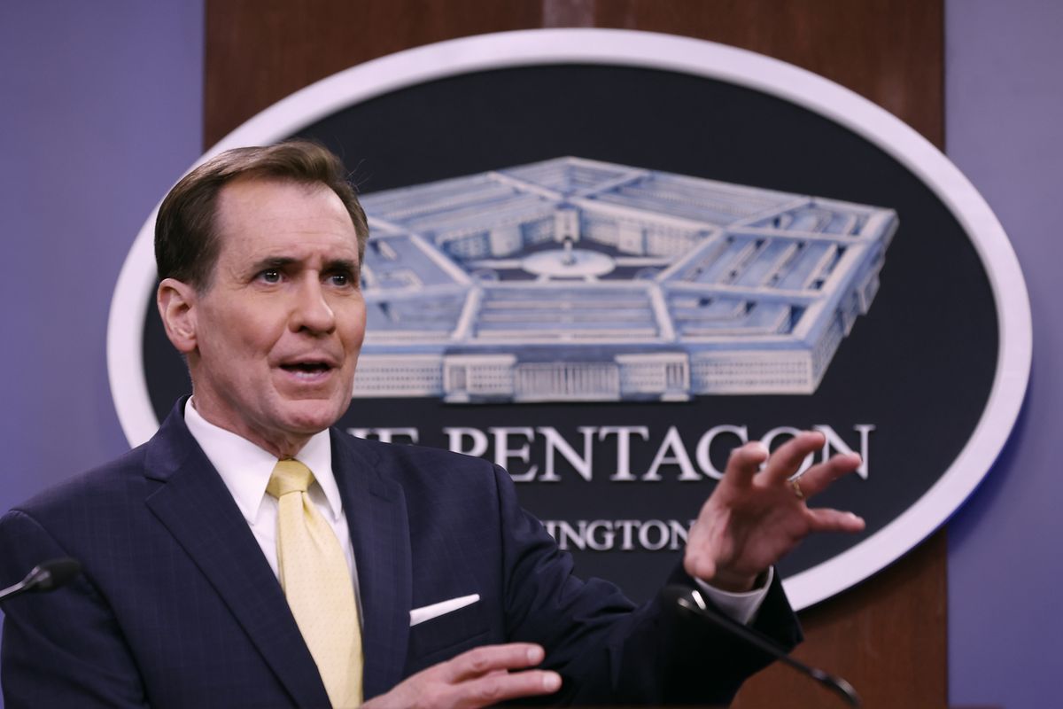 Rzecznik Pentagonu John Kirby (Photo by Chip Somodevilla/Getty Images)