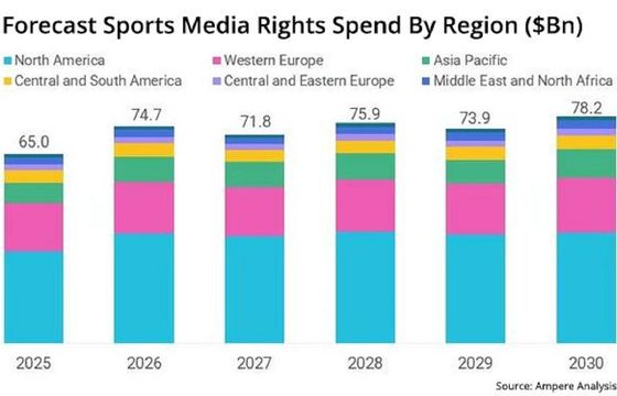Wydatki na prawa sportowe przyspieszą. Do 2030 r. wzrost o 20 proc.