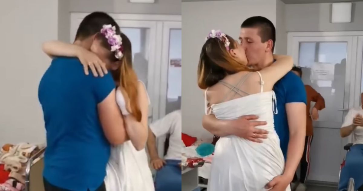 Oksana i Wiktor wzięli ślub w szpitalu
