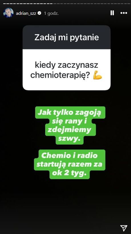Adrian ze "Ślubu" o walce z chorobą