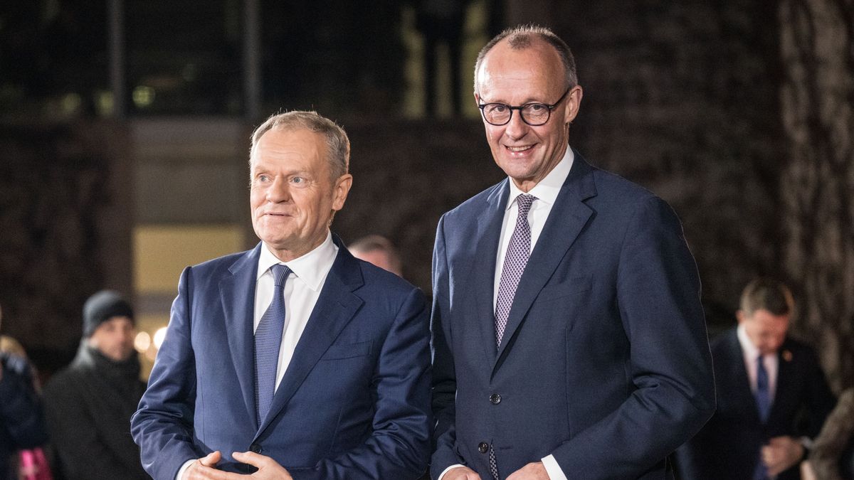 Donald Tusk i Friedrich Merz