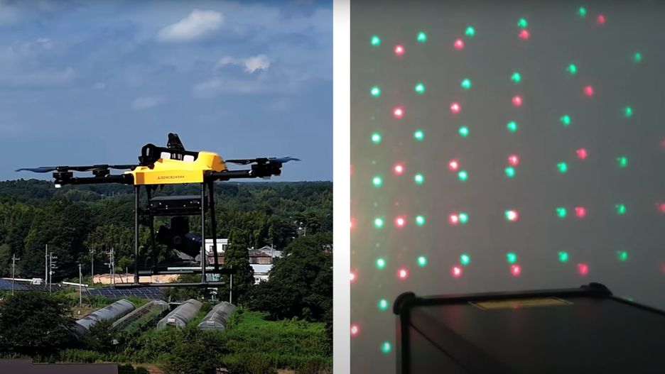 laserowy dron do odstraszania ptaków