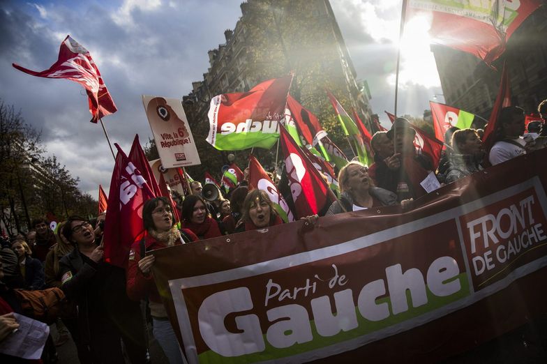 Protesty we Francji. Radykalna lewica demonstrowała w Paryżu