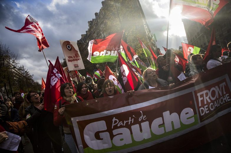 Protesty we Francji. Radykalna lewica demonstrowała w Paryżu