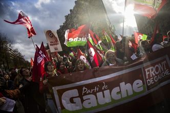 Protesty we Francji. Radykalna lewica demonstrowała w Paryżu