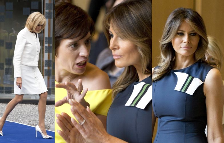 Brigitte vs Melania na szczycie NATO. Która jest piękniejsza?