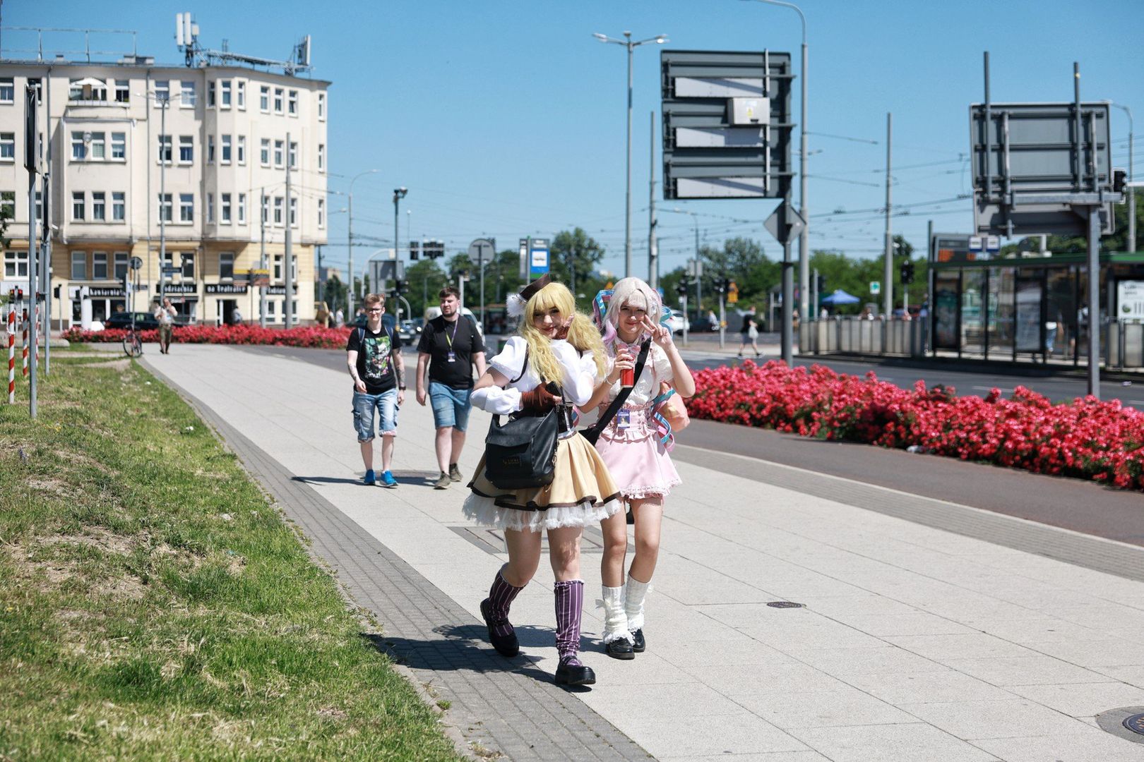 Cosplayerzy na ulicach Poznania