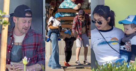 Macaulay Culkin i Brenda Song "przyłapani" z dwoma synami. Urocza rodzinka? (ZDJĘCIA)