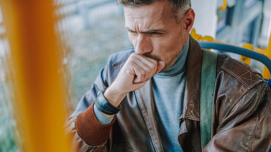 Young man sitting in a tram and coughing
Gentleman using public transport to get home stock photo
YakobchukOlena