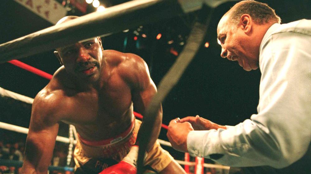 Getty Images / Holly Stein / holyfield bowe 1992