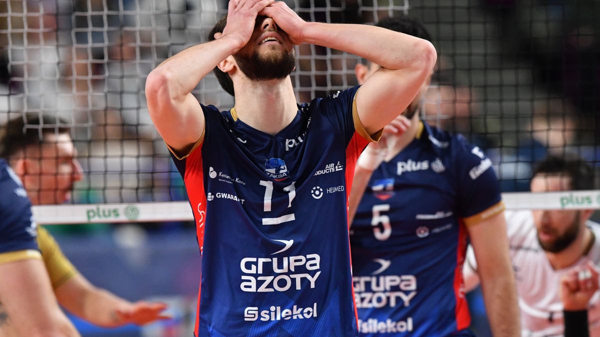 Aleksander Śliwka podczas meczu Projekt Warszawa - Grupa Azoty ZAKSA Kędzierzyn-Koźle