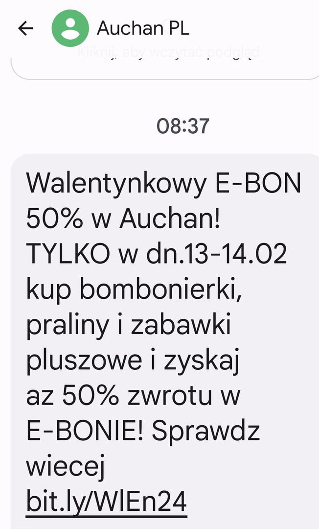 Walentynkowa promocja w Auchan