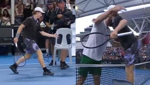 Zabawna sytuacja po meczu. Nagle chwycił za krzesło