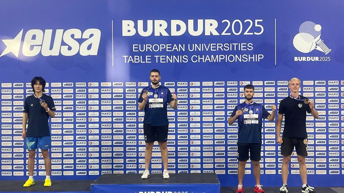 Materiały prasowe / PZTS / Na zdjęciu: Szymon Kolasa na podium