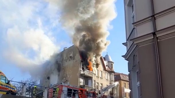 Pożar kamienicy