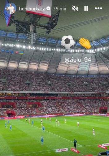 Relacja Huberta Hurkacza na Instagramie