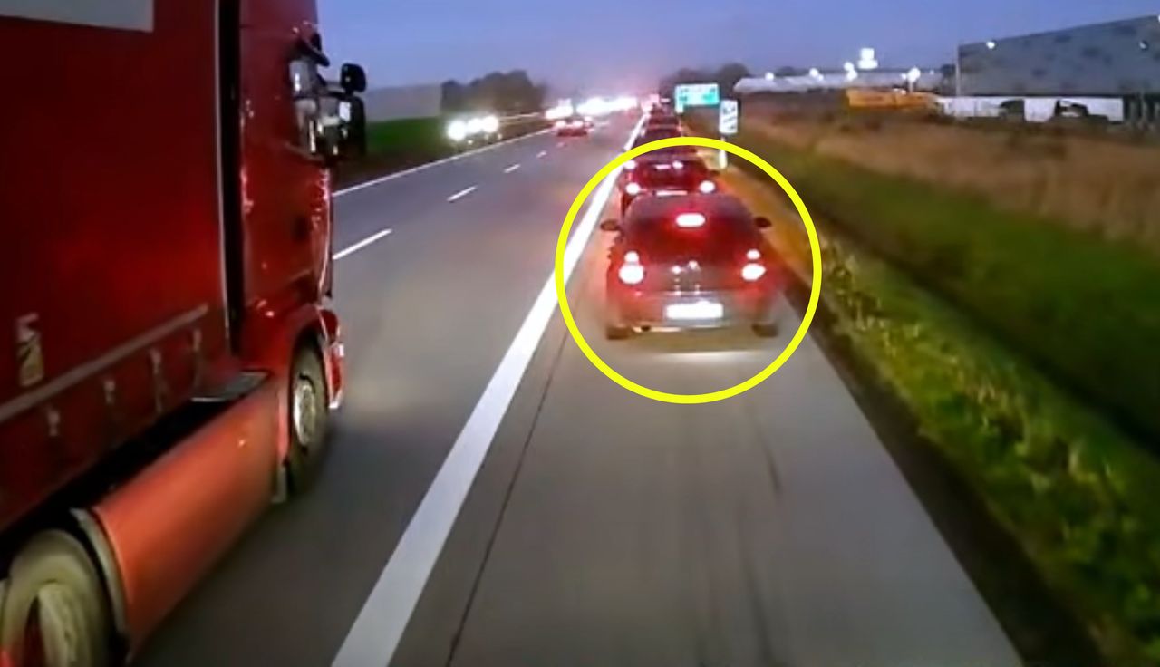 Nagranie z A4. Chciał "donieść" na BMW. Ludzie łapią się za głowy