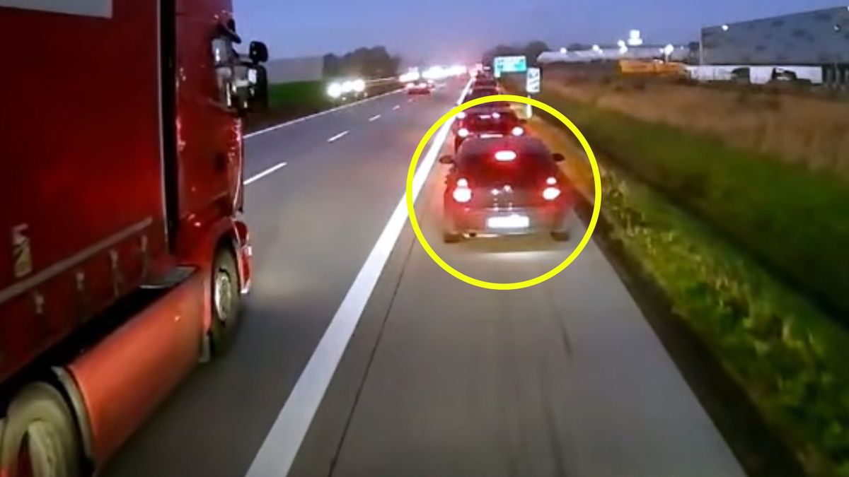 Nagranie z autostrady A4.