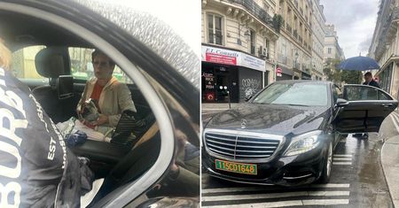 Zdjęcia z Paryża. Mąż objęty sankcjami, żona na zakupach