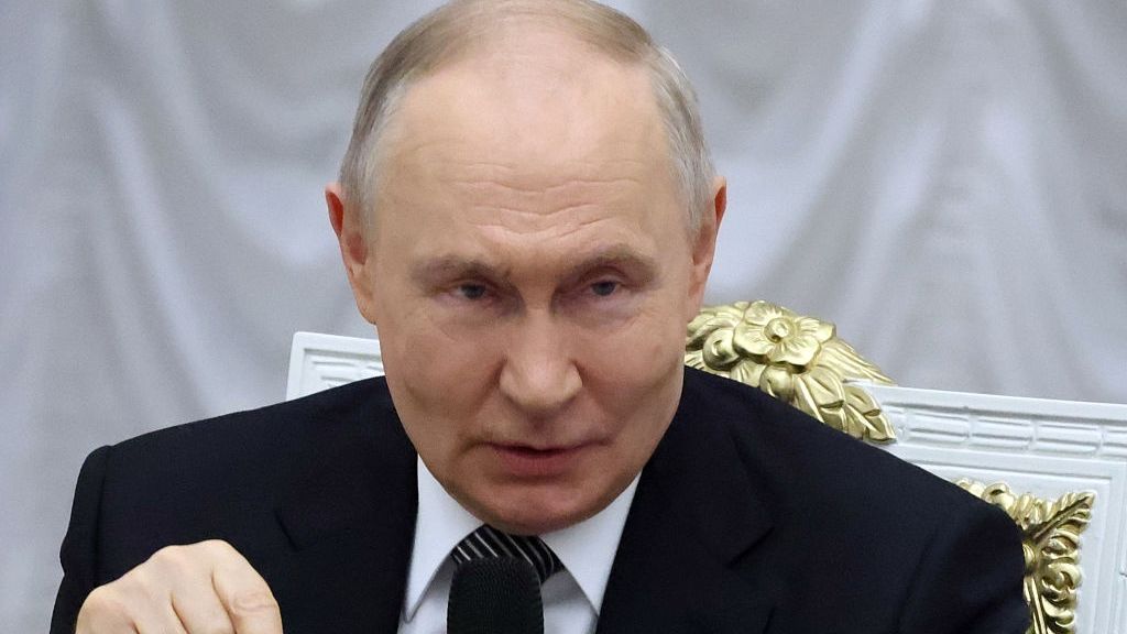 Russian President Vladimir Putin Receives 'Time Of Heroes' Veterans From Invasion Of Ukraine
MOSCOW, RUSSIA - MAY 22 Russian President Vladimir Putin speaks during his meeting with veterans of the military invasion of Ukraine, on May 22, 2026, in Moscow, Russia. Putin received veterans from the military invasion of Ukraine, who have participated in the "Time of Heroes," a special civil service training program. (Photo by Contributor/Getty Images)
Contributor