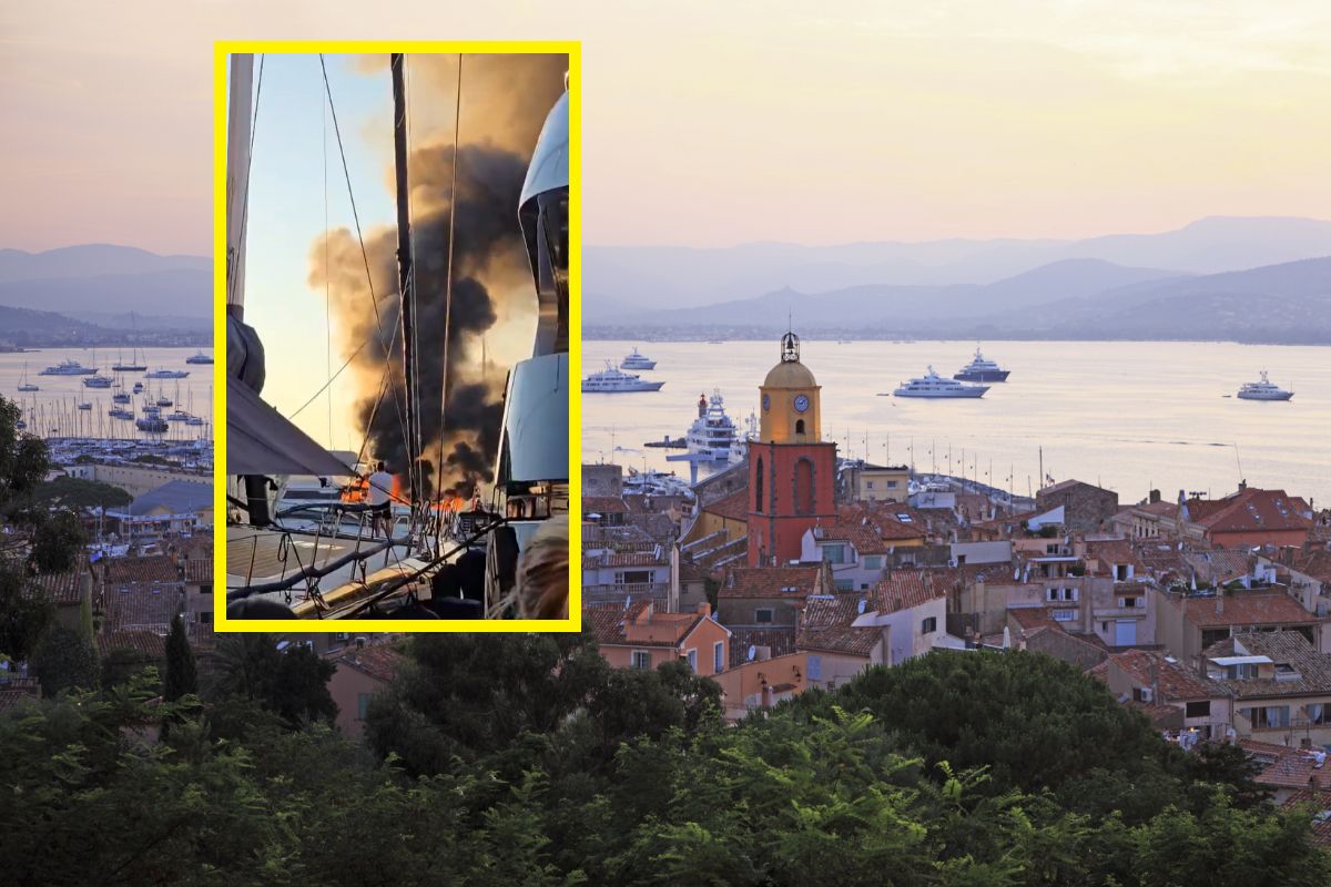 Taki widok w luksusowym kurorcie. Jacht stanął w płomieniach