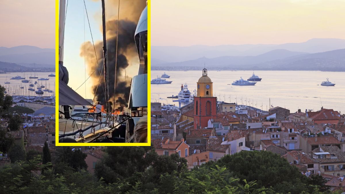 Luksusowy jacht stanął w płomieniach