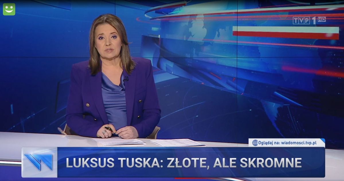 Donald Tusk po raz kolejny bohaterem "Wiadomości" TVP 