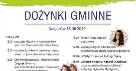 Dożynki Gminne w Nałęczowie 2019 – program wydarzenia