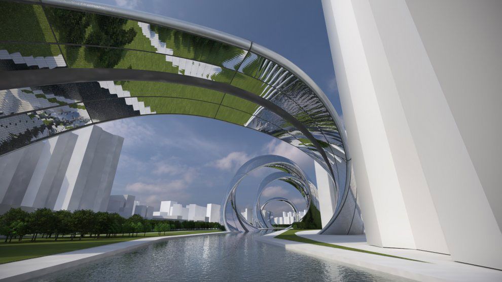Architektoniczny smok w samym centrum Szanghaju 6