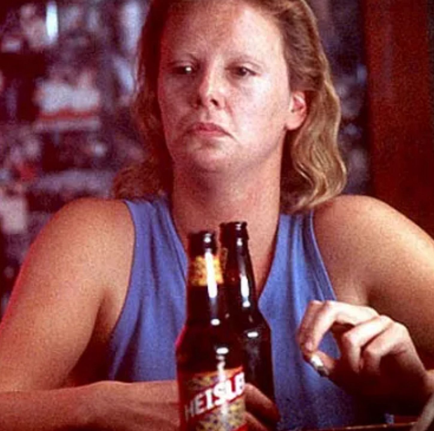 Charlize Therone w filmie "Monster" z 2003 r.