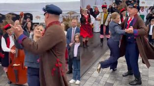 Marta Nawrocka WYWIJA W SZPILKACH na dożynkach prezydenckich! (WIDEO)