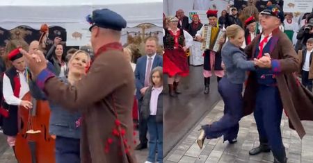Marta Nawrocka WYWIJA W SZPILKACH na dożynkach prezydenckich! (WIDEO)