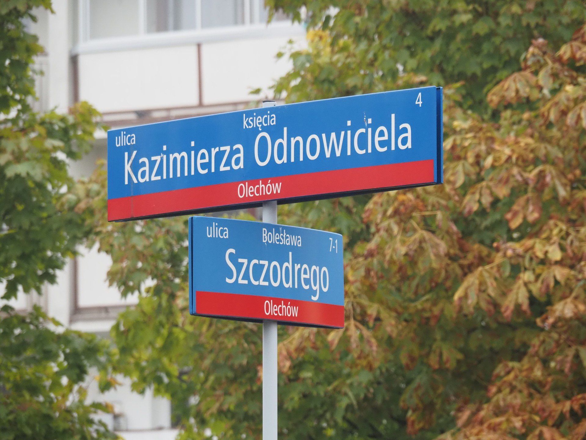 Patron ulicy Szczodrego niewiele dalej ma też drugą ulicę...