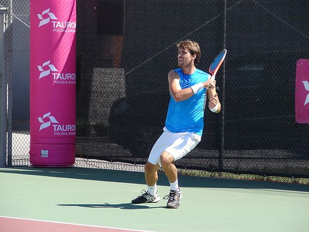 Piotr Gadomski osiągnął trzeci z rzędu ćwierćfinał w turnieju rangi ITF rozgrywanym w tym roku w naszym kraju (foto: Natalia Gawrońska dla tenislove.pl)