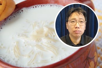 Koreańczyk pierwszy raz spróbował zupy mlecznej. Wybuchniesz śmiechem, gdy zobaczysz jego reakcję