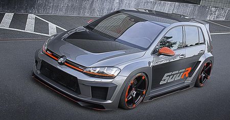 Muskularny Volkswagen Golf R500 od Oettingera nad Wörthersee 2015
