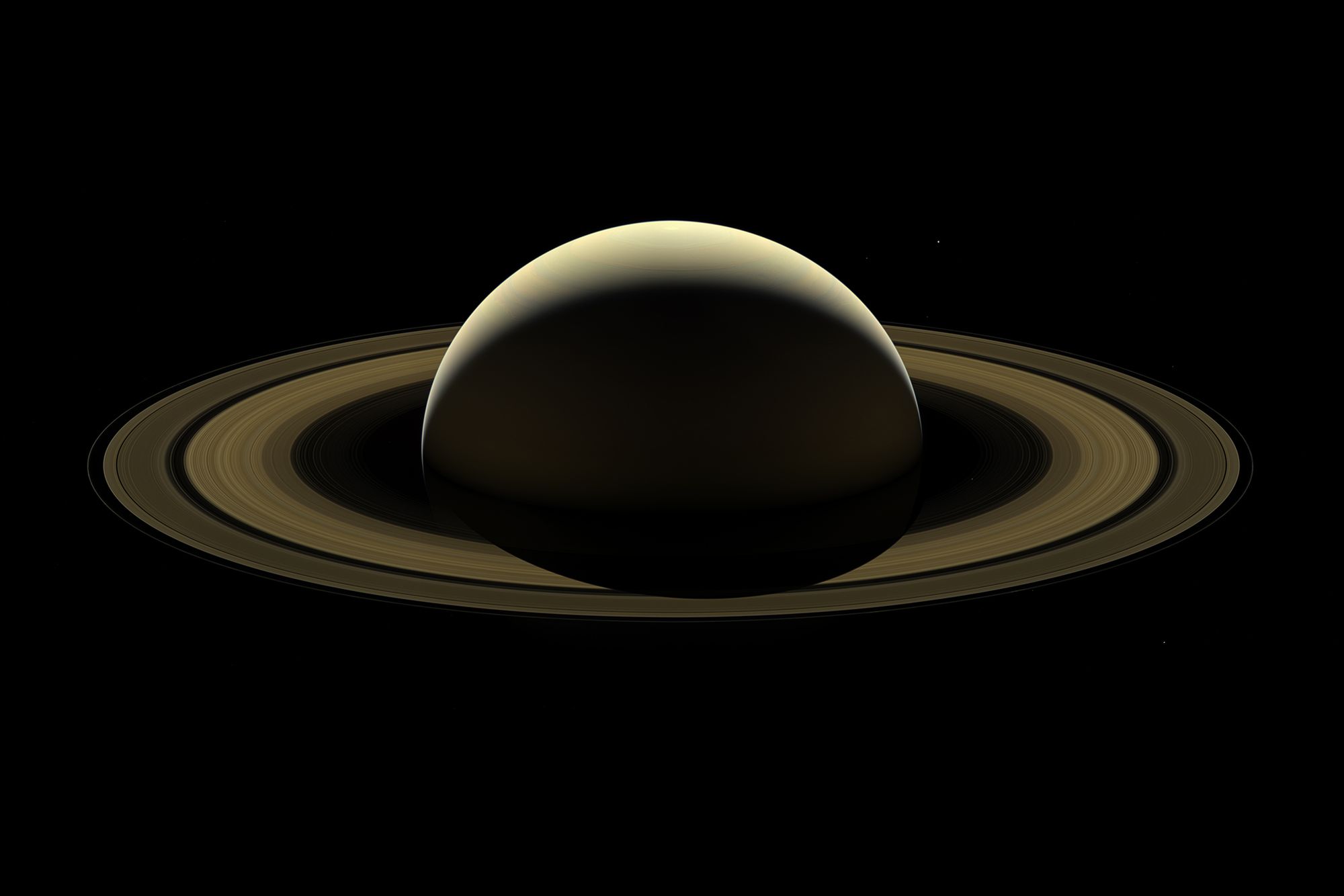 Ostatnie zdjęcie Saturna, które wykonała sonda Cassini przed zakończeniem misji 1