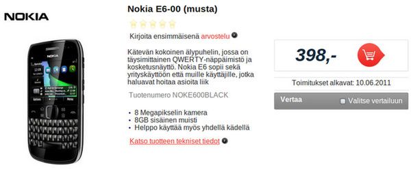 Nokia E6 i Nokia X7 u klientów w połowie czerwca 2