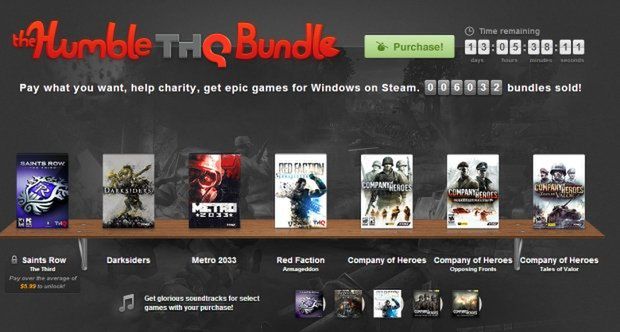 Ponad trzy miliony dolarów, pół miliona kupujących i wzrost akcji THQ na giełdzie - Humble THQ Bundle w liczbach