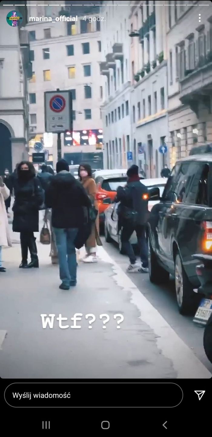 Marina przyłapała paparazzi jak robi zdjęcia jej rodzinie